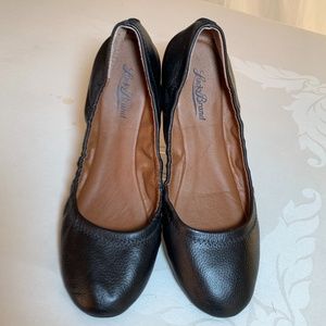 Lucky Brand Erin black leather ballet flat